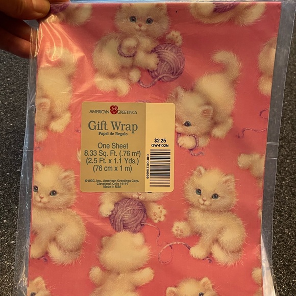 American Greetings vintage wrapping paper lot of 7 - Picture 4 of 8